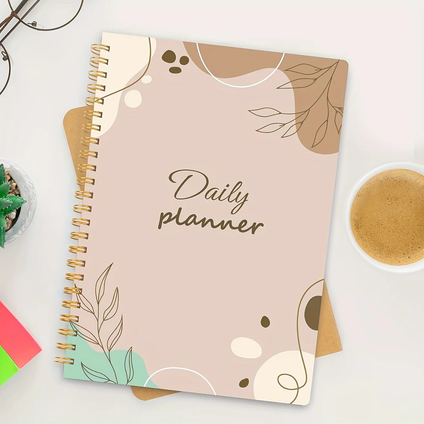 Daily Planner Notebook - Undated To Do List Task with Priorities,Mood Tracker,Notes,Suitable for Office, Home and School