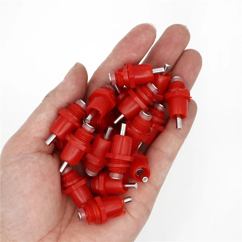 120 Pcs Spring Type Chicken Waterer Nipples Automatic Water Dispenser Mouth Bird Drinking Water Poultry Farming Equipment