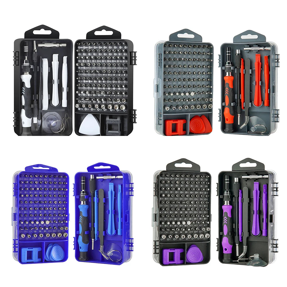 115 in1 Screwdriver Set of Screw Driver Bit Set Multi-Bit Precision Torx Screwdriver Tweezer Cell Phone Repair Tool for Computer