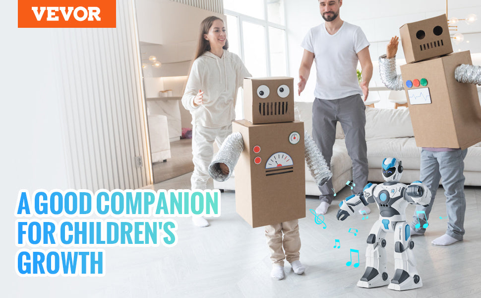 VEVOR RC Robot Toys Mechanical Combat Police Early Education Intelligent Robot Electric Singing Dancing Children's Birthday Gift