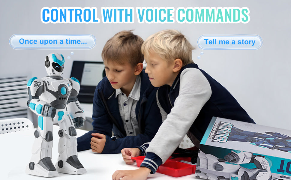 VEVOR RC Robot Toys Mechanical Combat Police Early Education Intelligent Robot Electric Singing Dancing Children's Birthday Gift